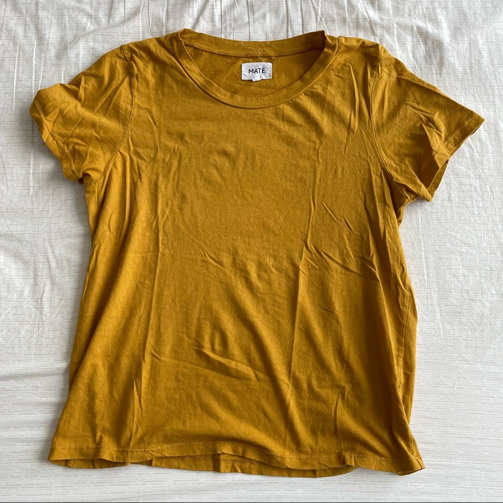 MATE mustard yellow tshirt